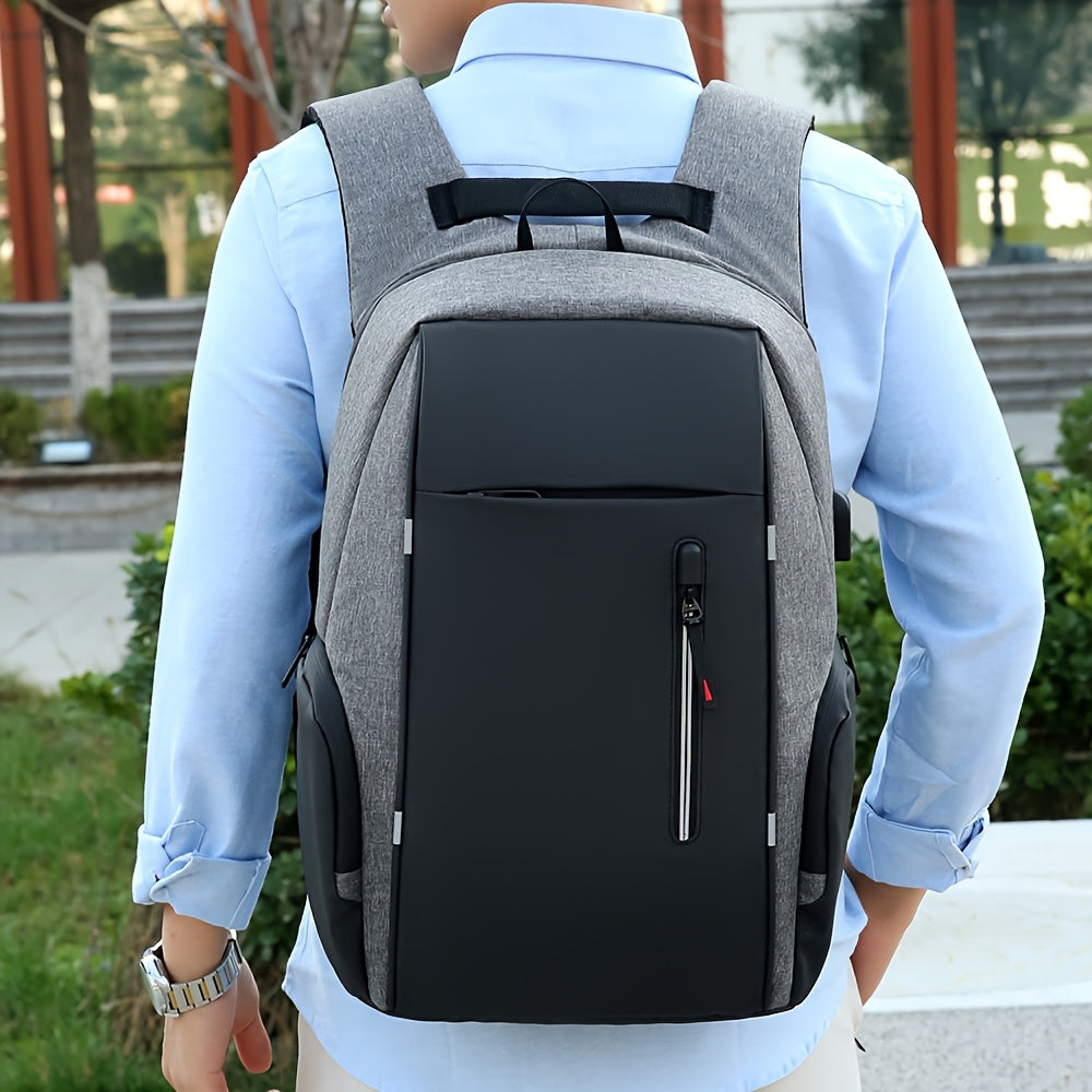 Mochila Antirobo Portátil USB Impermeable para Viajes y Trabajo
