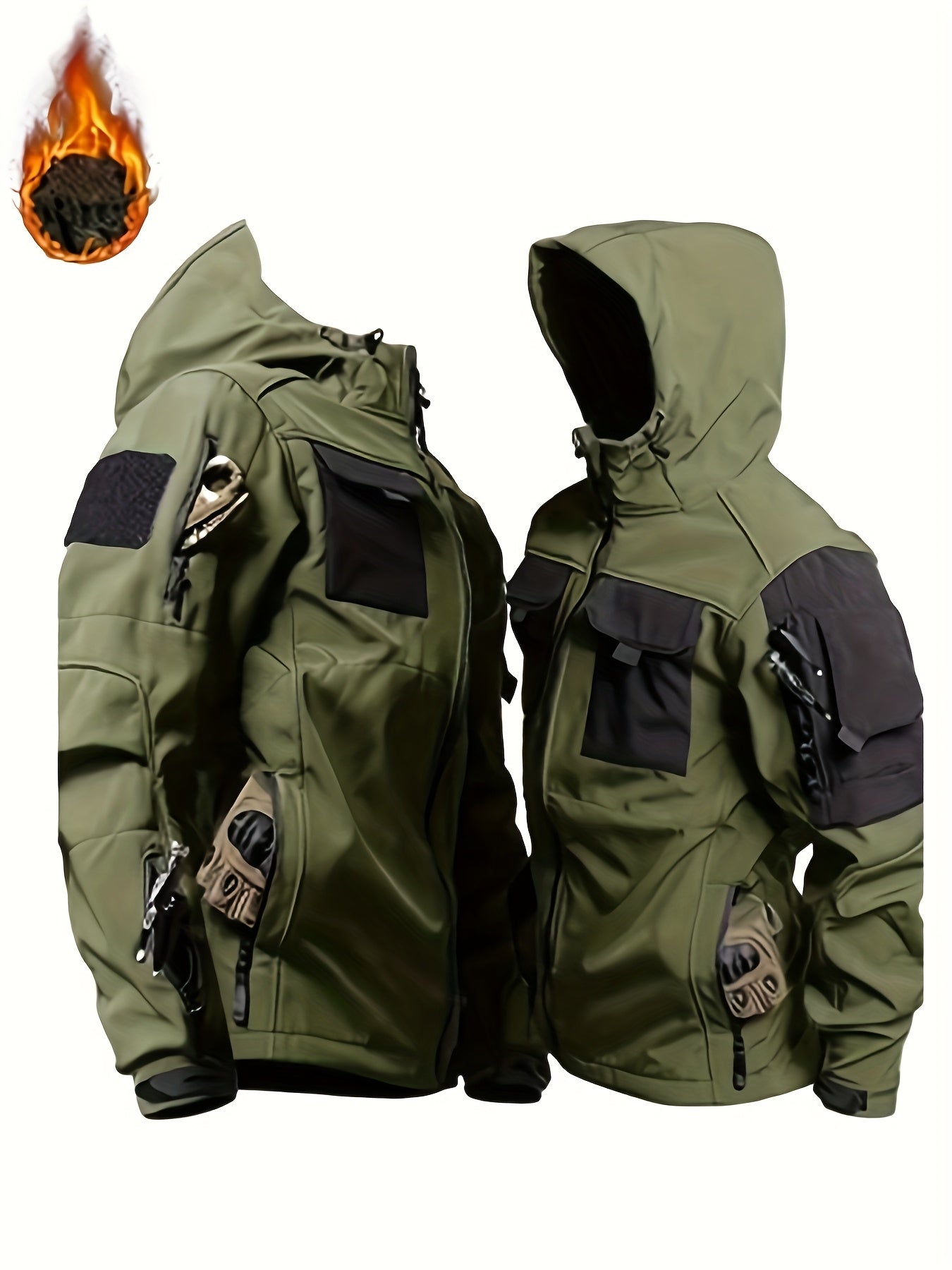 CHAQUETA TACTICA CON CAPUCHA