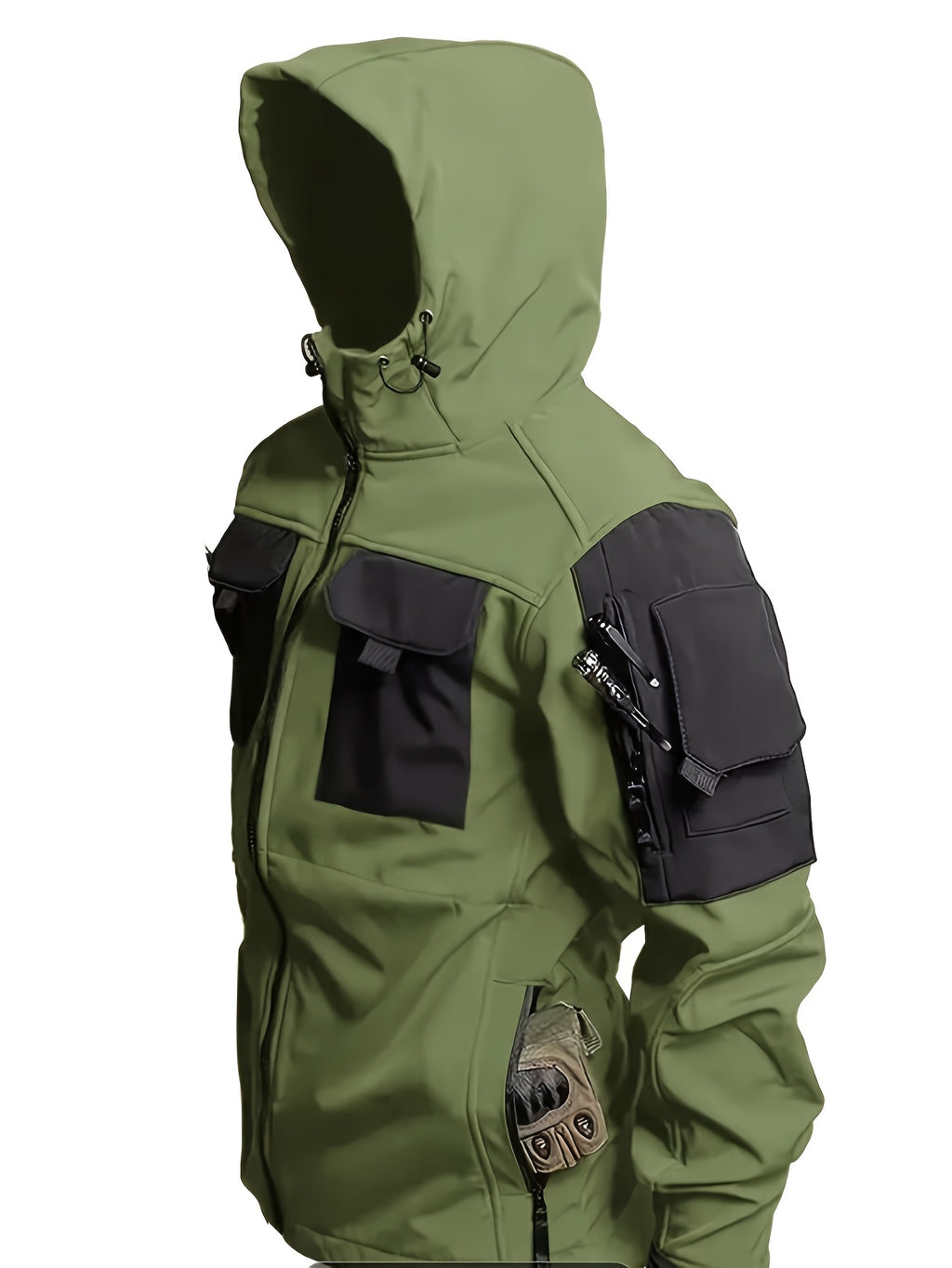 CHAQUETA TACTICA CON CAPUCHA