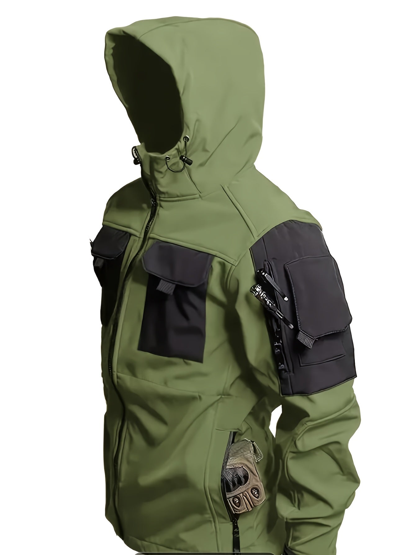 CHAQUETA TACTICA CON CAPUCHA