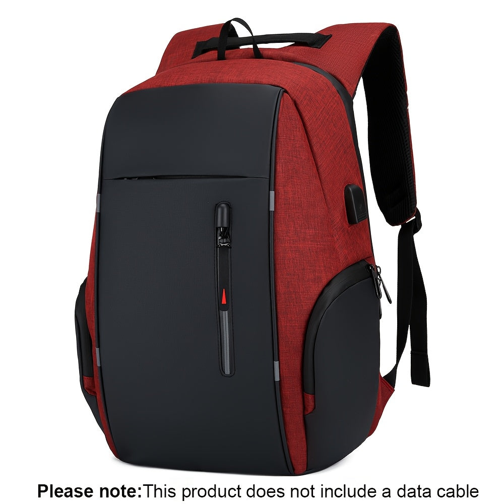 Mochila Antirobo Portátil USB Impermeable para Viajes y Trabajo