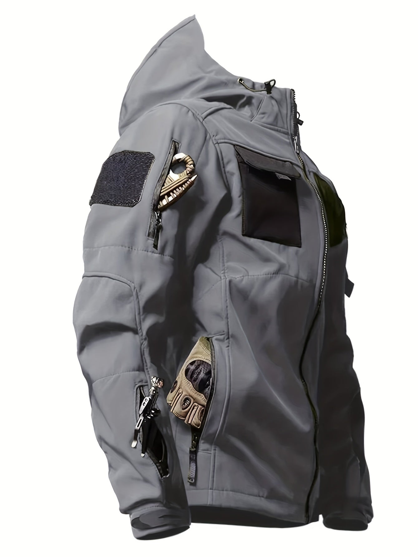 CHAQUETA TACTICA CON CAPUCHA