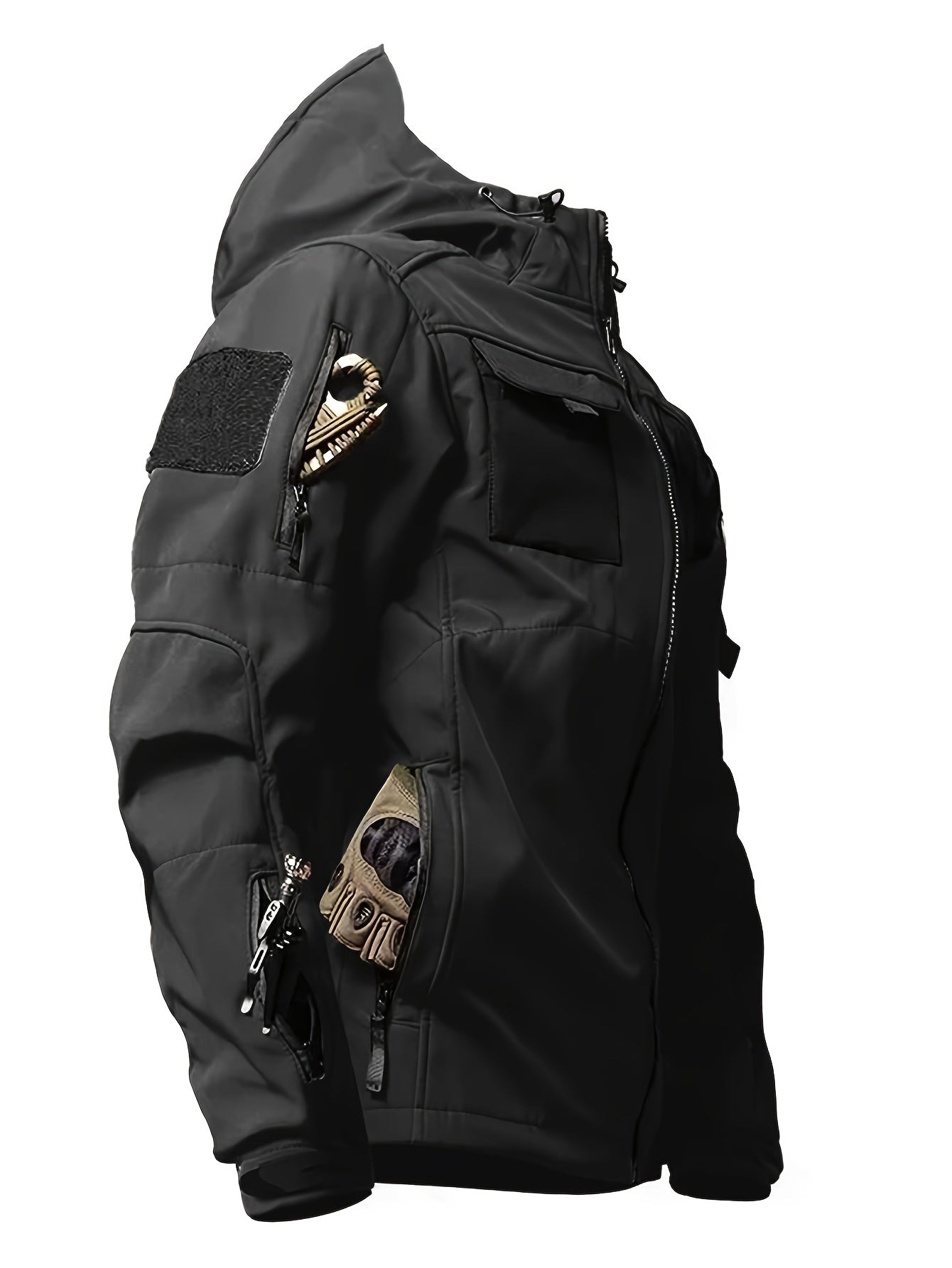 CHAQUETA TACTICA CON CAPUCHA