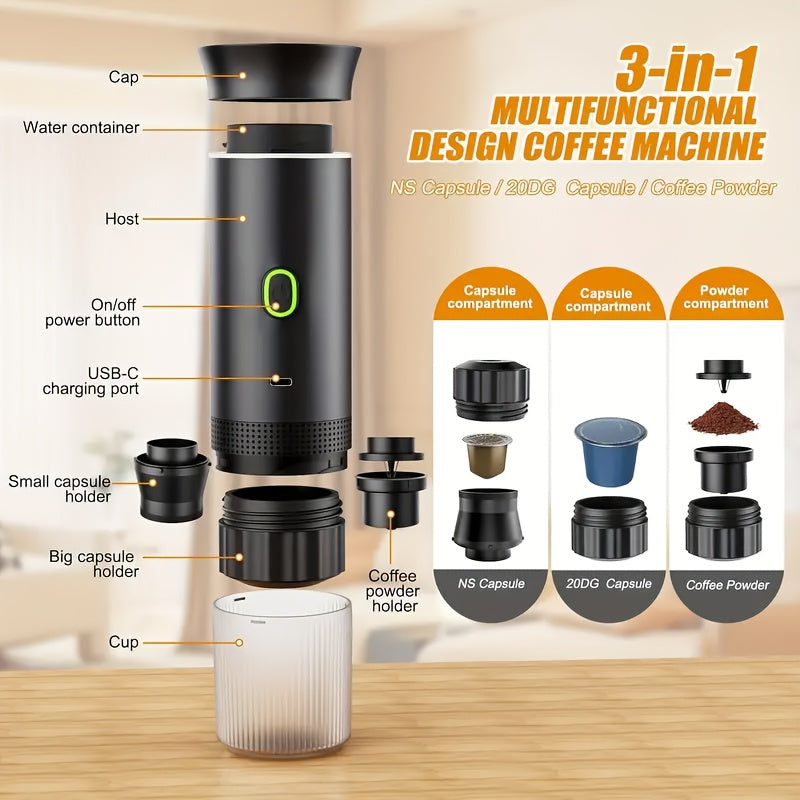MÁQUINA DE CAFÉ CAPSULAS PORTÁTIL