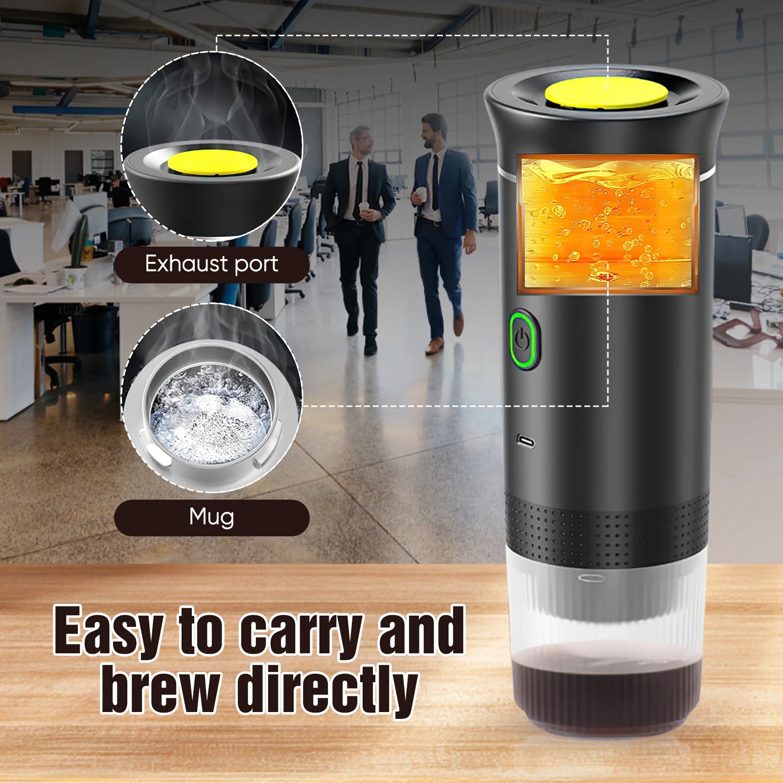 CAFETERA EXPRESO PORTÁTIL CARGA USB