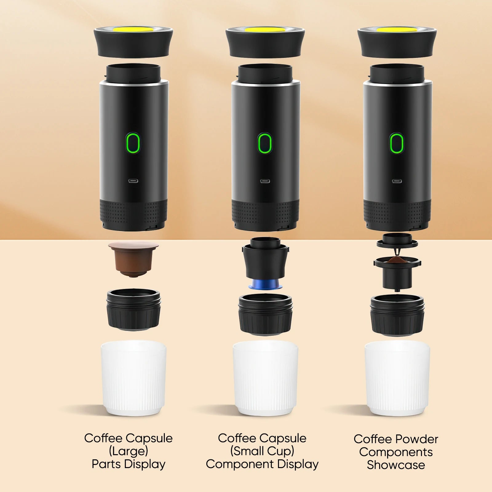 CAFETERA EXPRESO PORTÁTIL CARGA USB