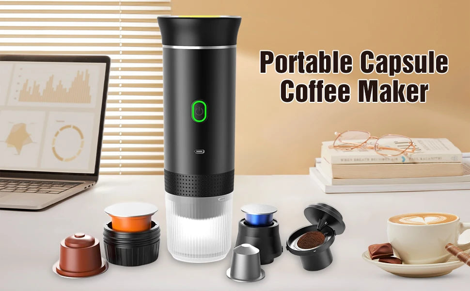CAFETERA EXPRESO PORTÁTIL CARGA USB