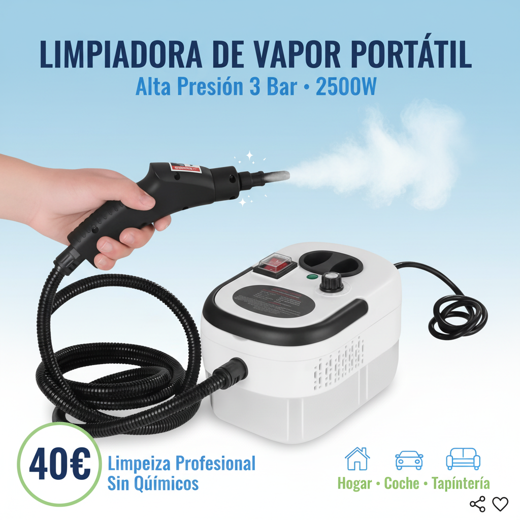 Banner Instagram Limpiadora de Vapor Portátil