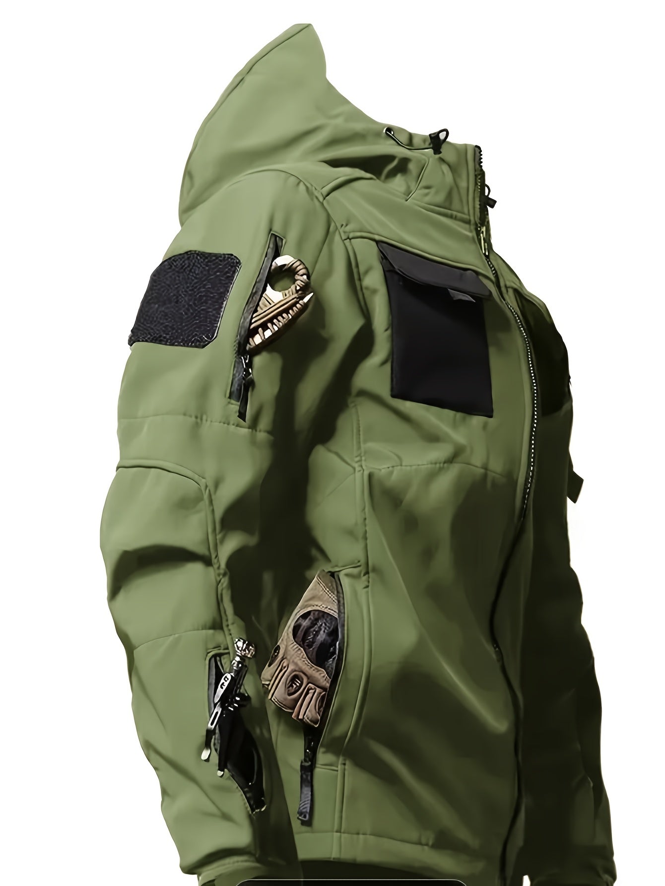 CHAQUETA TACTICA CON CAPUCHA