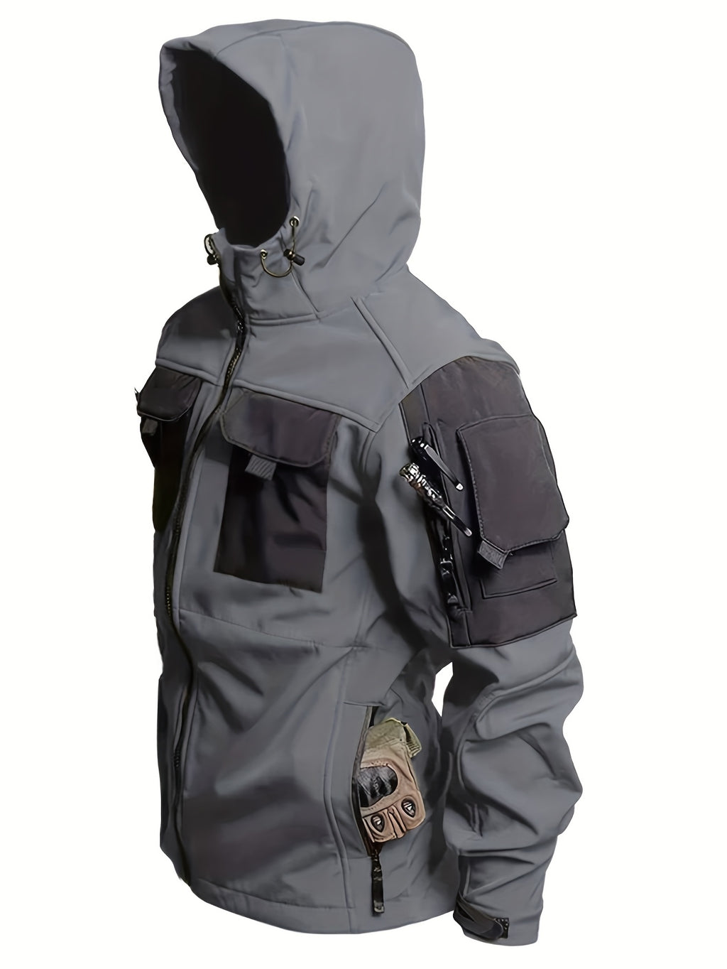 CHAQUETA TACTICA CON CAPUCHA